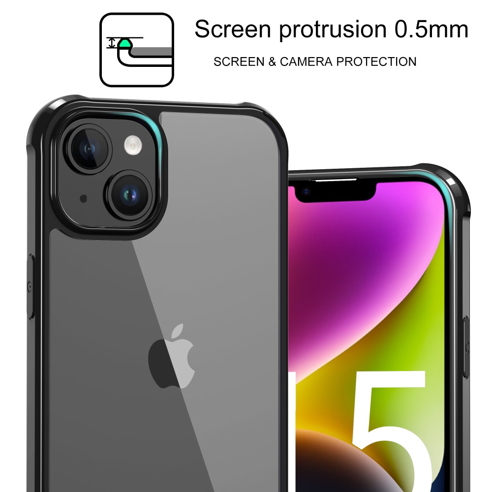 LEEU DESIGN LEEU DESIGN iPhone 15 Plus Skal AirBag Hybrid Matt Svart