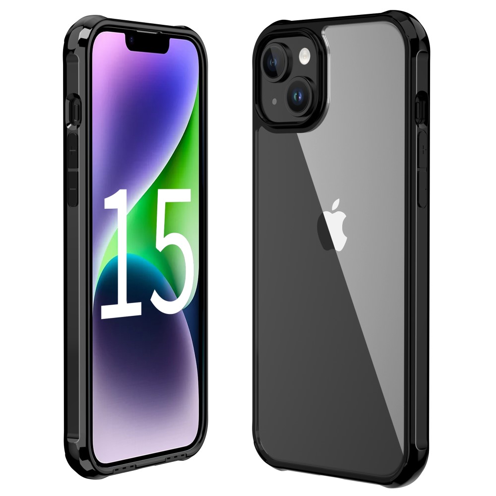 LEEU DESIGN LEEU DESIGN iPhone 15 Plus Skal AirBag Hybrid Matt Svart