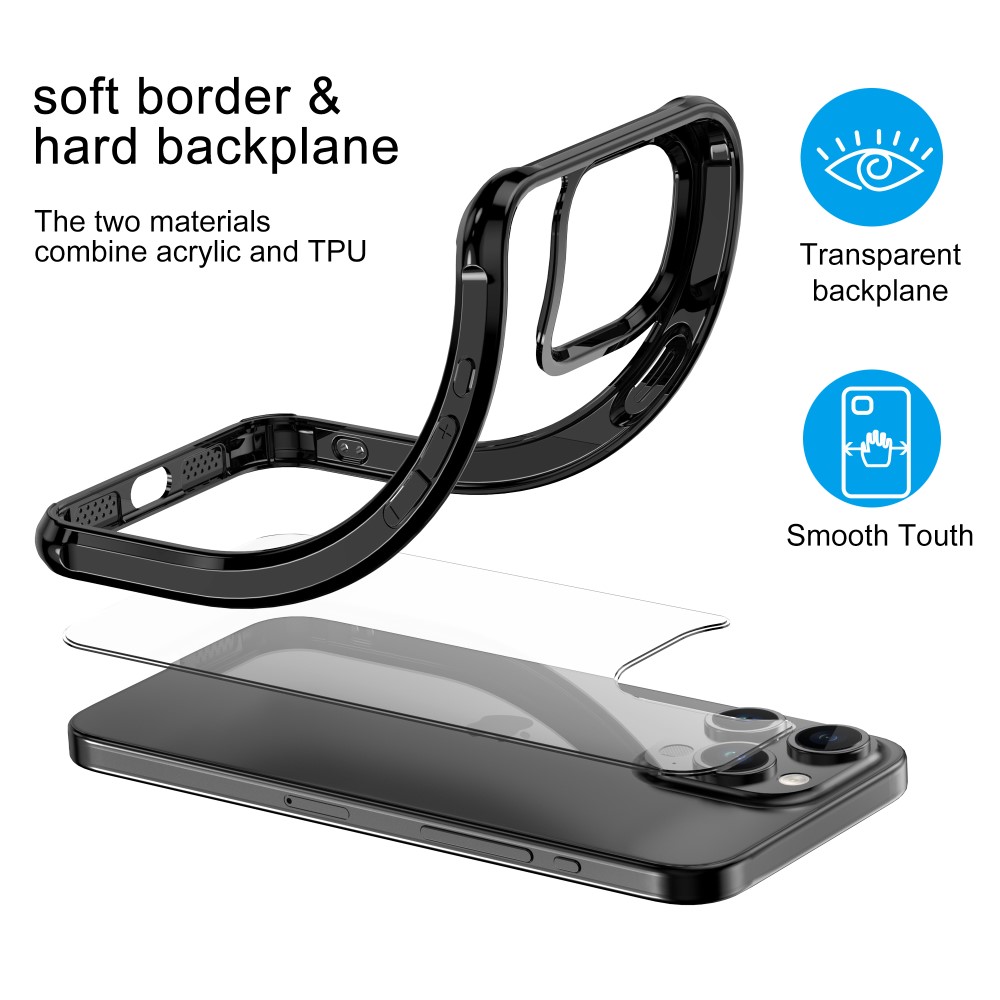 LEEU DESIGN LEEU DESIGN iPhone 15 Pro Max Skal AirBag Hybrid Matt Svart