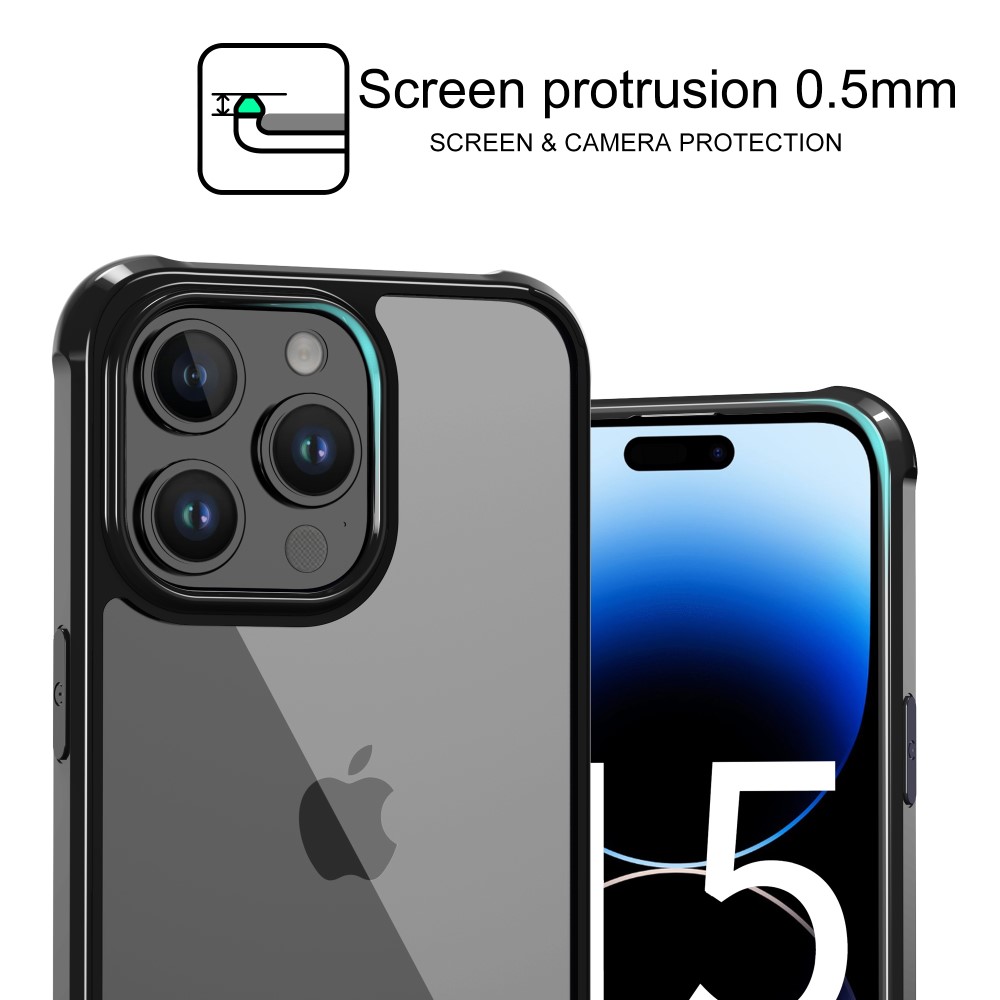 LEEU DESIGN LEEU DESIGN iPhone 15 Pro Skal AirBag Hybrid Matt Svart