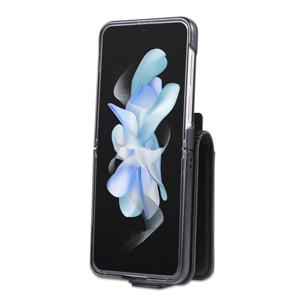 AZNS AZNS Galaxy Z Flip 5 Fodral Läder Svart