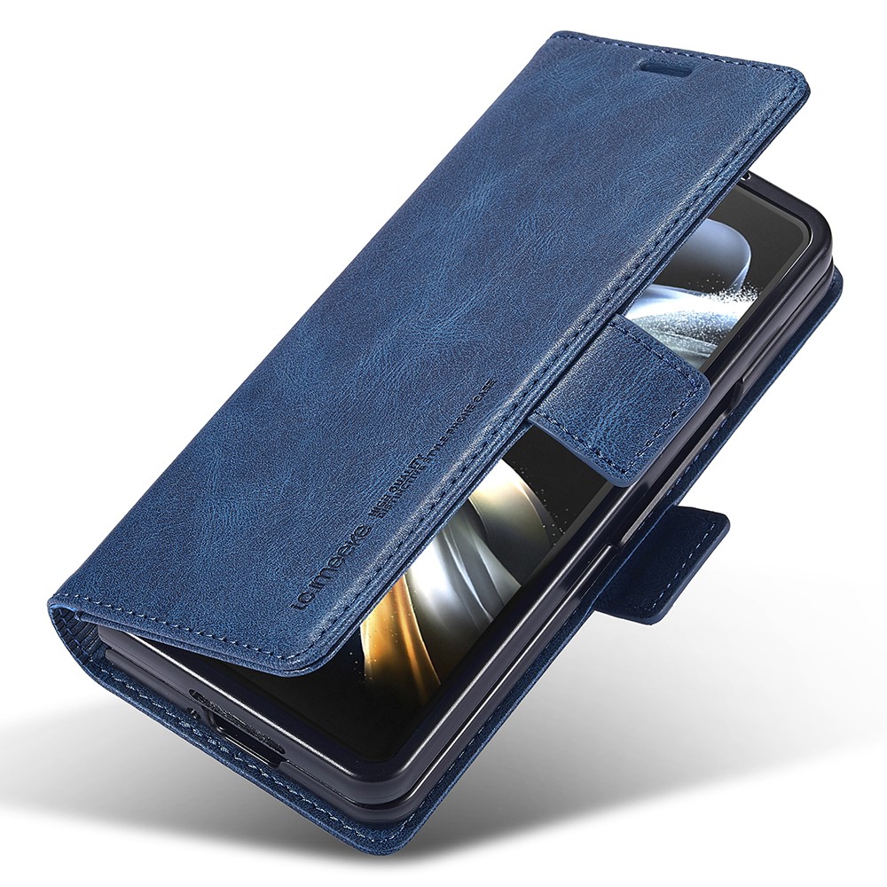 LC.IMEEKE LC.IMEEKE Galaxy Z Fold 5 Fodral RFID Läder Blå