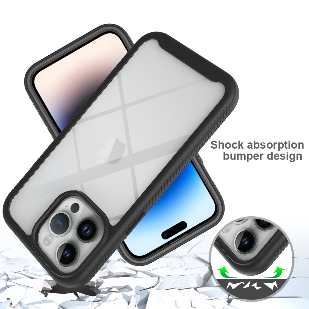  iPhone 15 Pro Max Skal 360 Hybrid Defense Svart