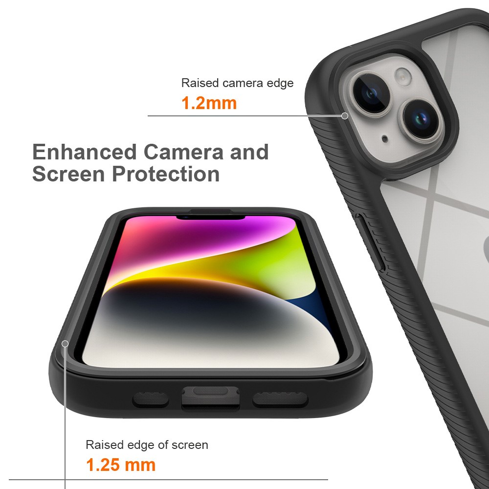  iPhone 15 Plus Skal 360 Hybrid Defense Svart