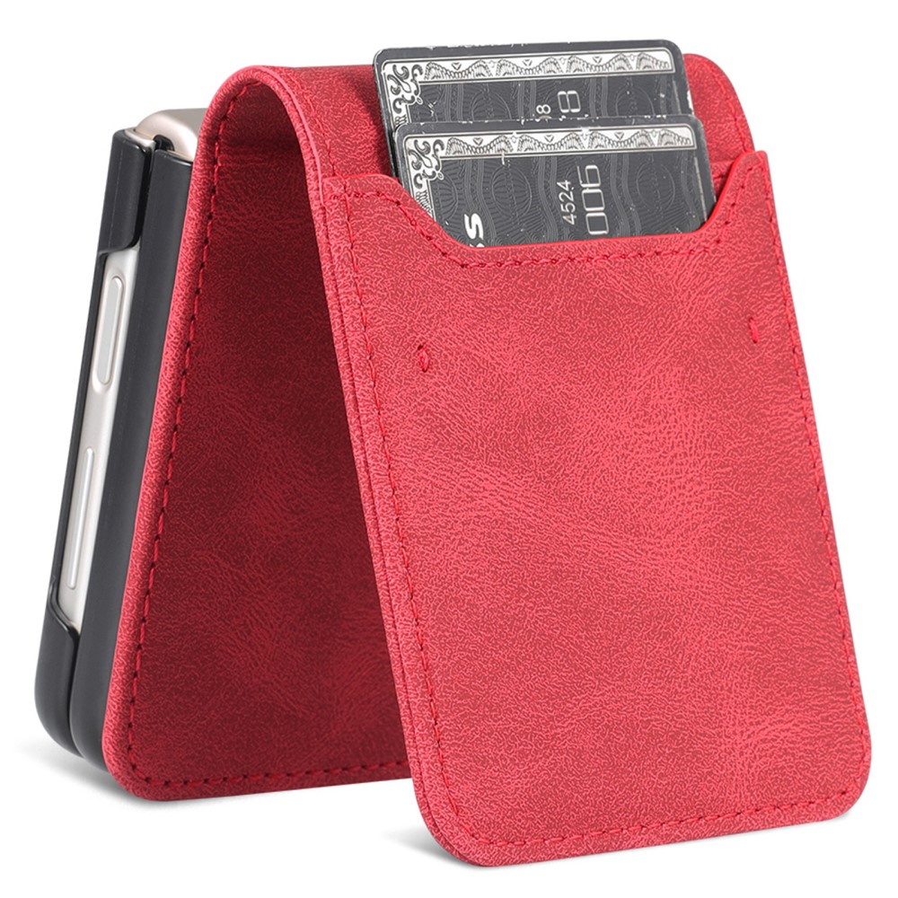 AZNS AZNS Galaxy Z Flip 5 Fodral PU-Läder Röd