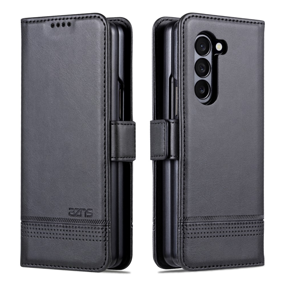 AZNS AZNS Galaxy Z Fold 5 Fodral PU-Läder Svart