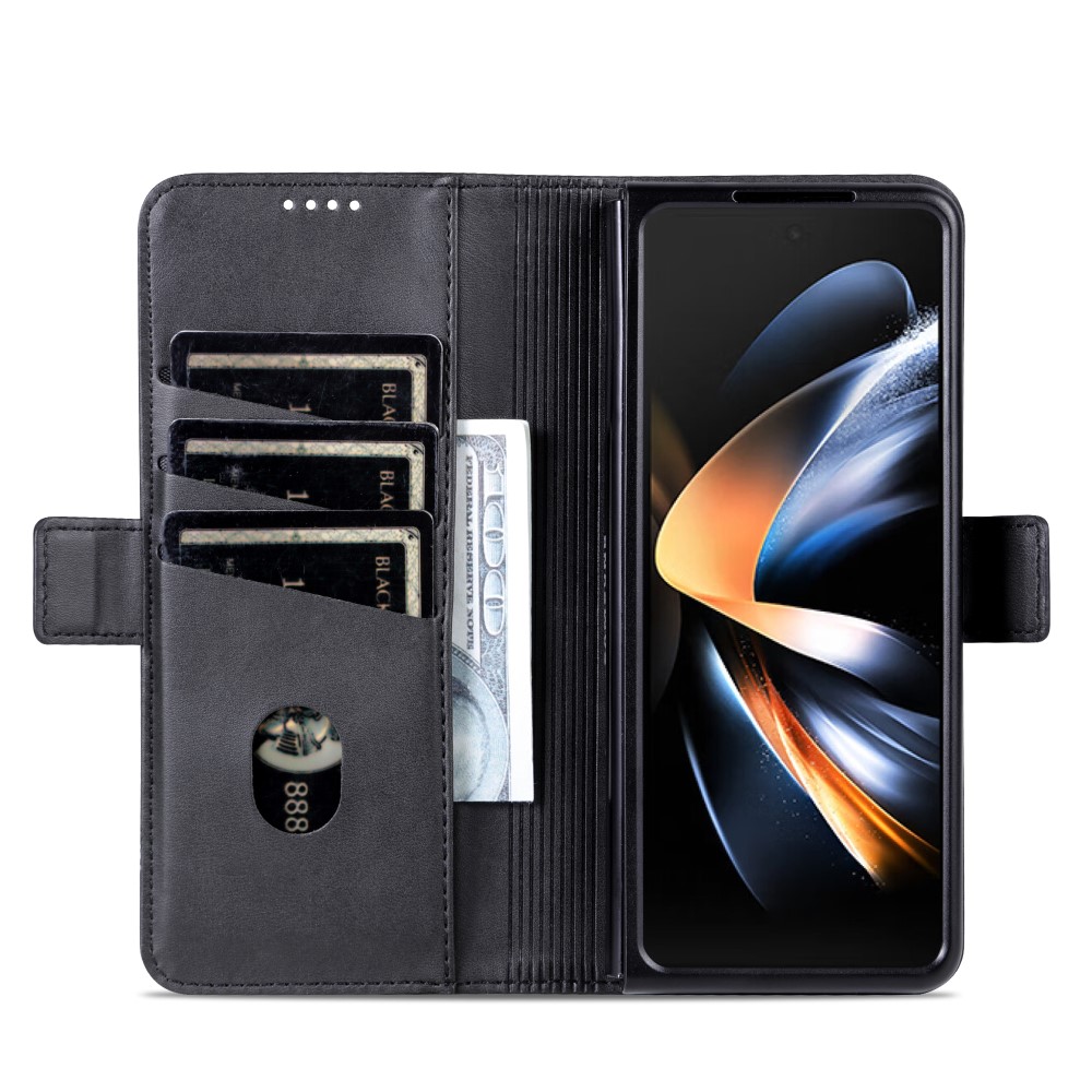 AZNS AZNS Galaxy Z Fold 5 Fodral PU-Läder Svart