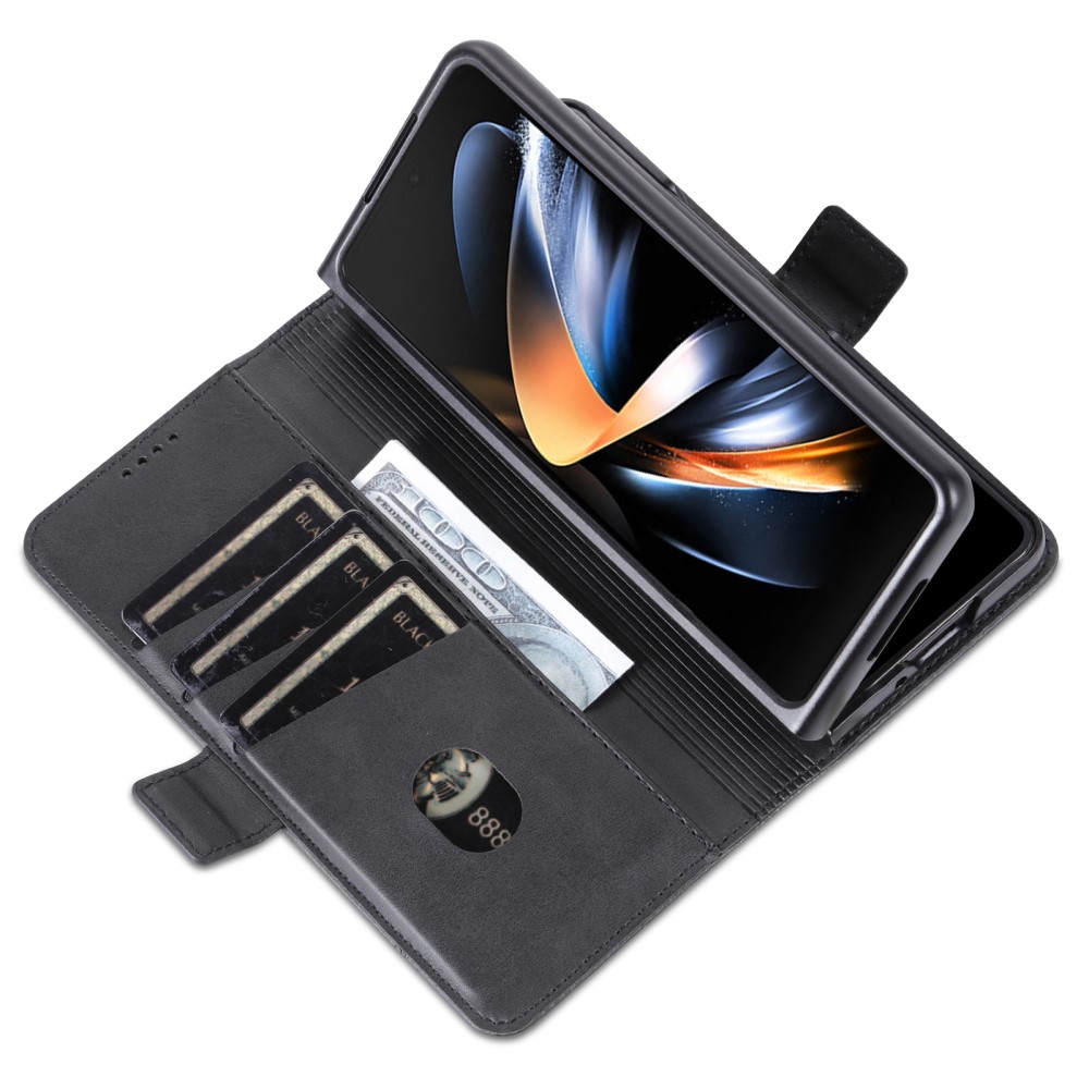 AZNS AZNS Galaxy Z Fold 5 Fodral PU-Läder Svart