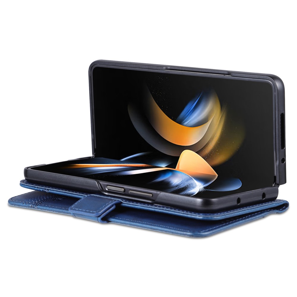 AZNS AZNS Galaxy Z Fold 5 Fodral PU-Läder Blå