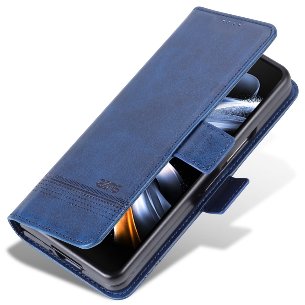 AZNS AZNS Galaxy Z Fold 5 Fodral PU-Läder Blå