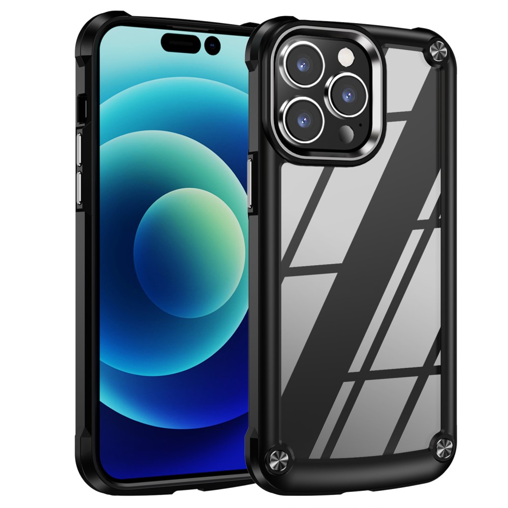  iPhone 15 Pro Max Skal Shockproof Hybrid Armor Svart