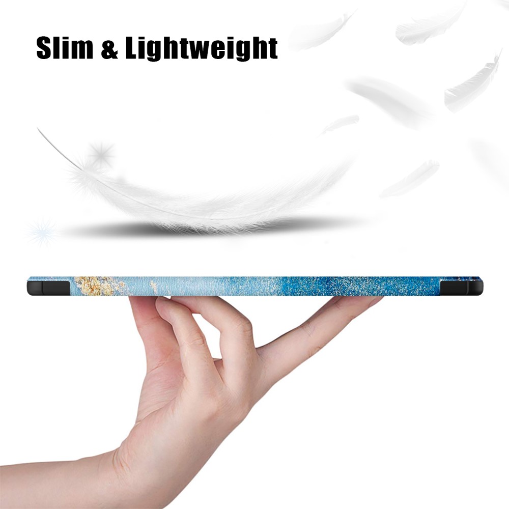  Samsung Galaxy Tab S9 Fodral Tri-Fold Havsvåg
