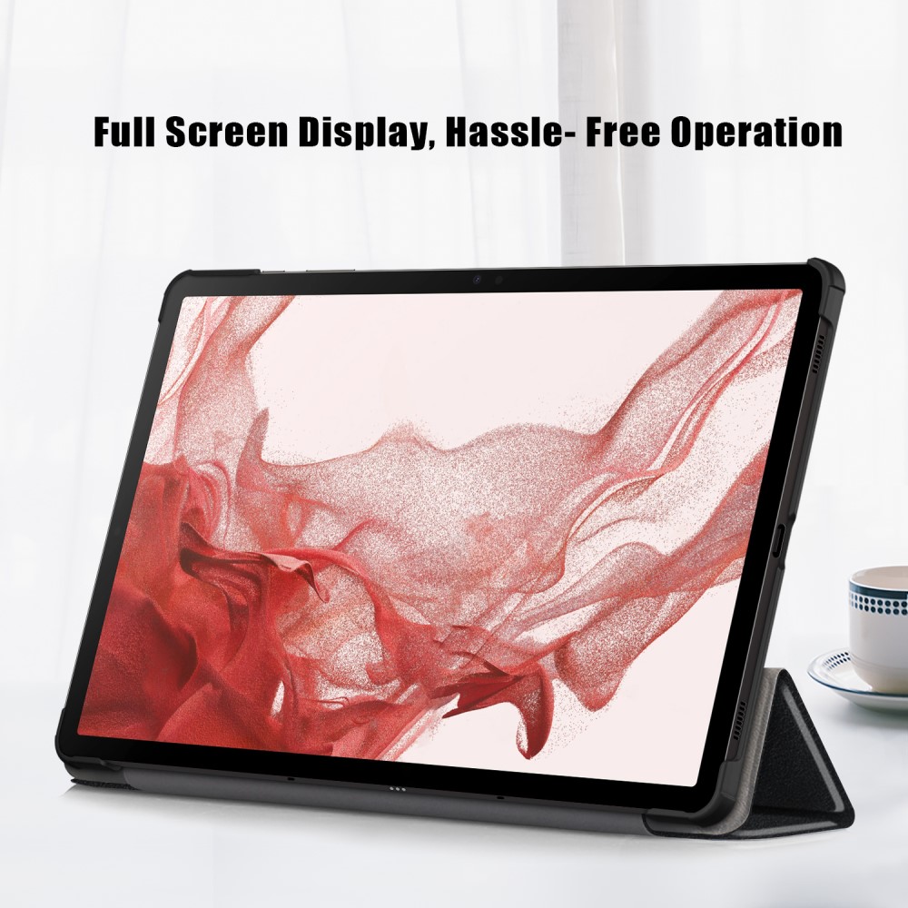 Samsung Galaxy Tab S9 Fodral Tri-Fold Svart