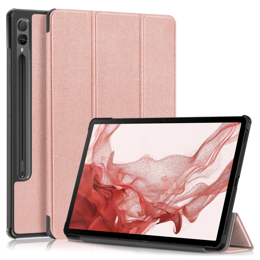  Samsung Galaxy Tab S9 Fodral Tri-Fold Roséguld