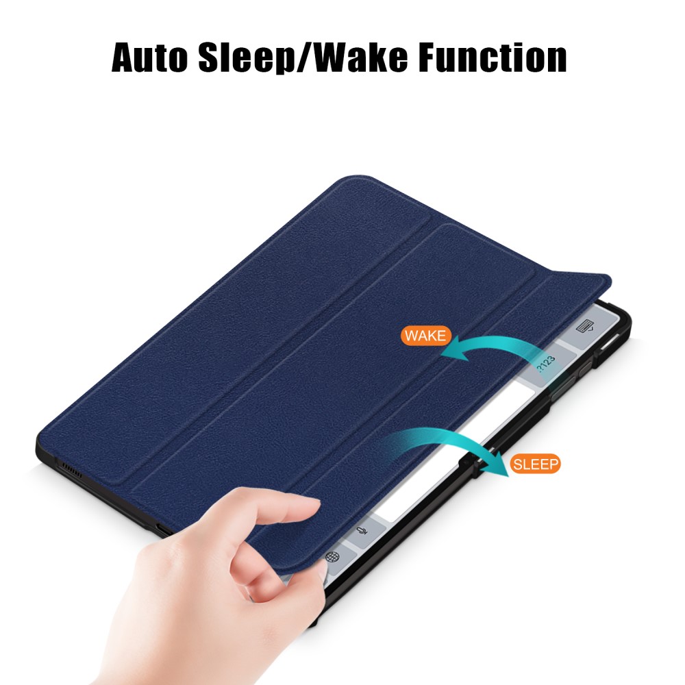  Samsung Galaxy Tab S9 Ultra Fodral Tri-Fold Mörk Blå