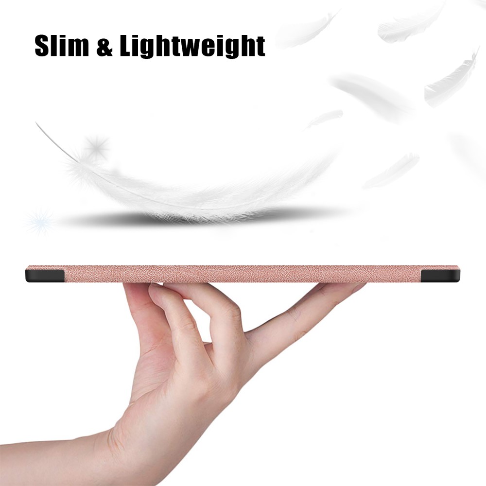  Samsung Galaxy Tab S9 Ultra Fodral Tri-Fold Roséguld