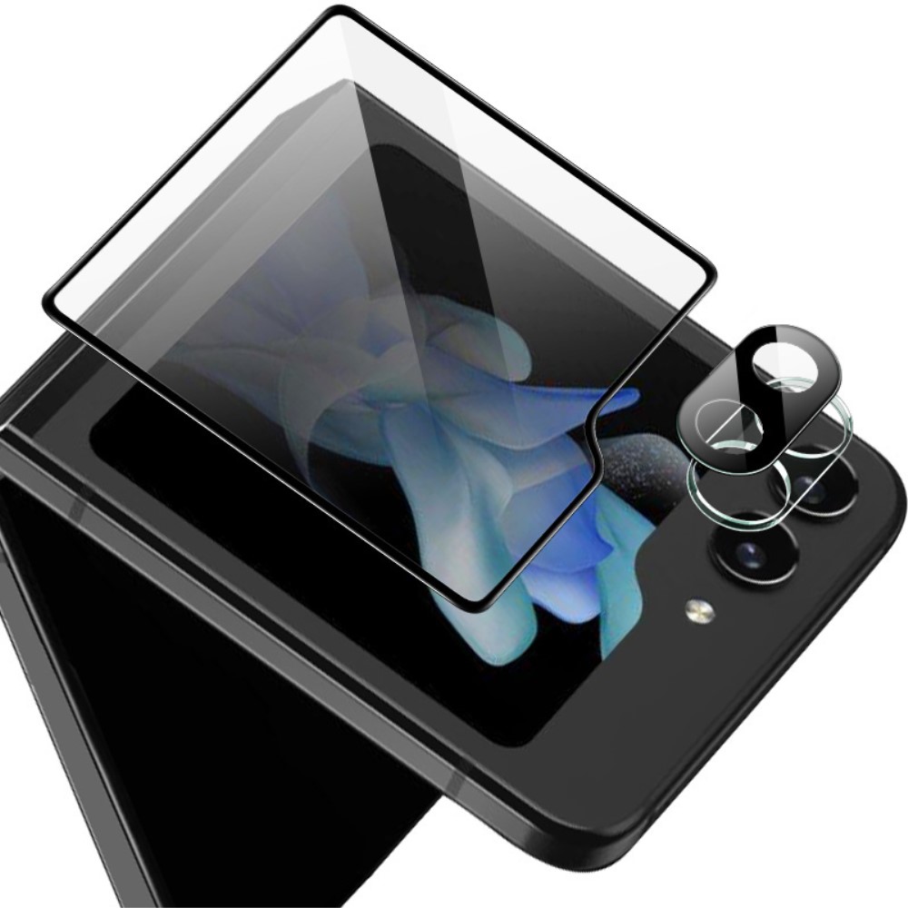 IMAK IMAK Galaxy Z Flip 5 Skärmskydd/Linsskydd Härdat Glas Svart