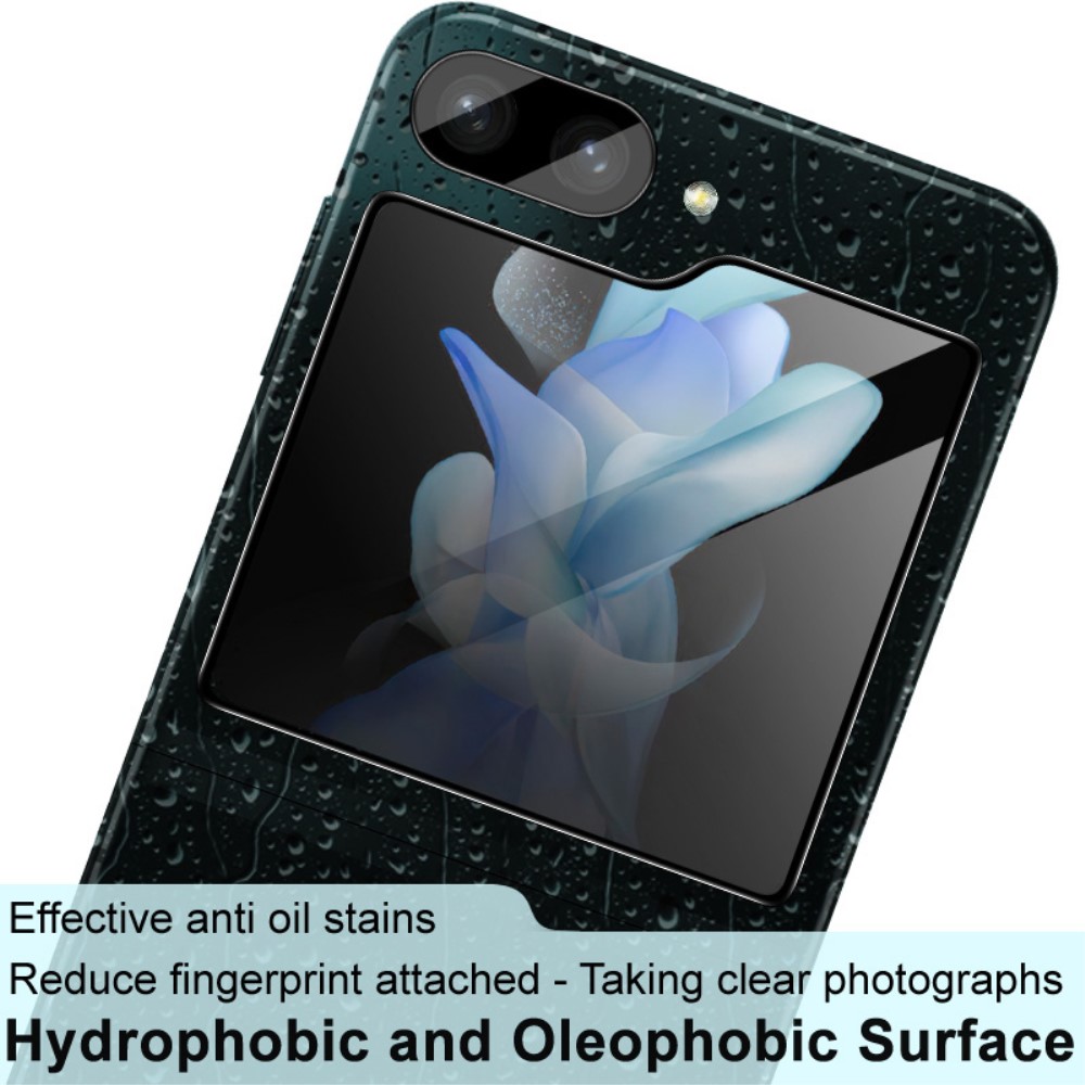 IMAK IMAK Galaxy Z Flip 5 Skärmskydd/Linsskydd Härdat Glas Svart