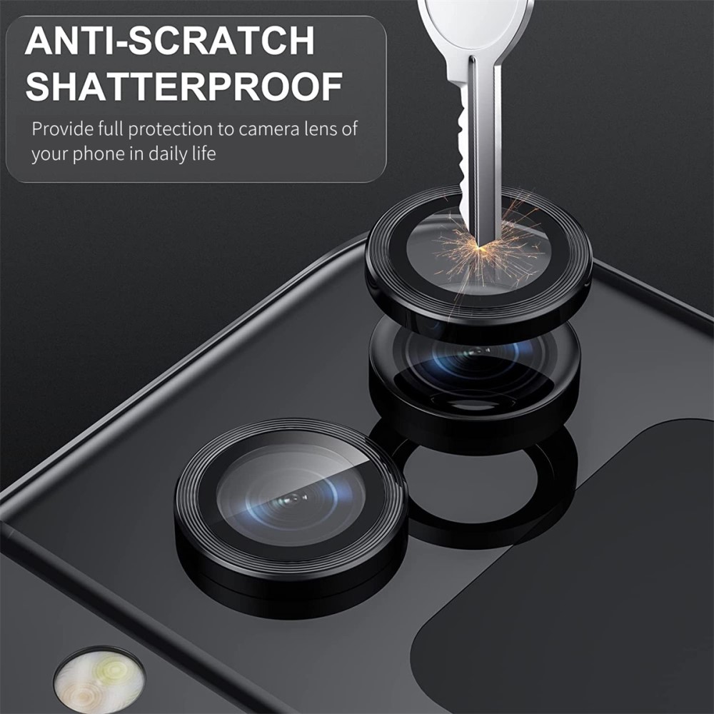 ENKAY ENKAY Galaxy Z Flip 5 Linsskydd Aluminium Härdat Glas Blå