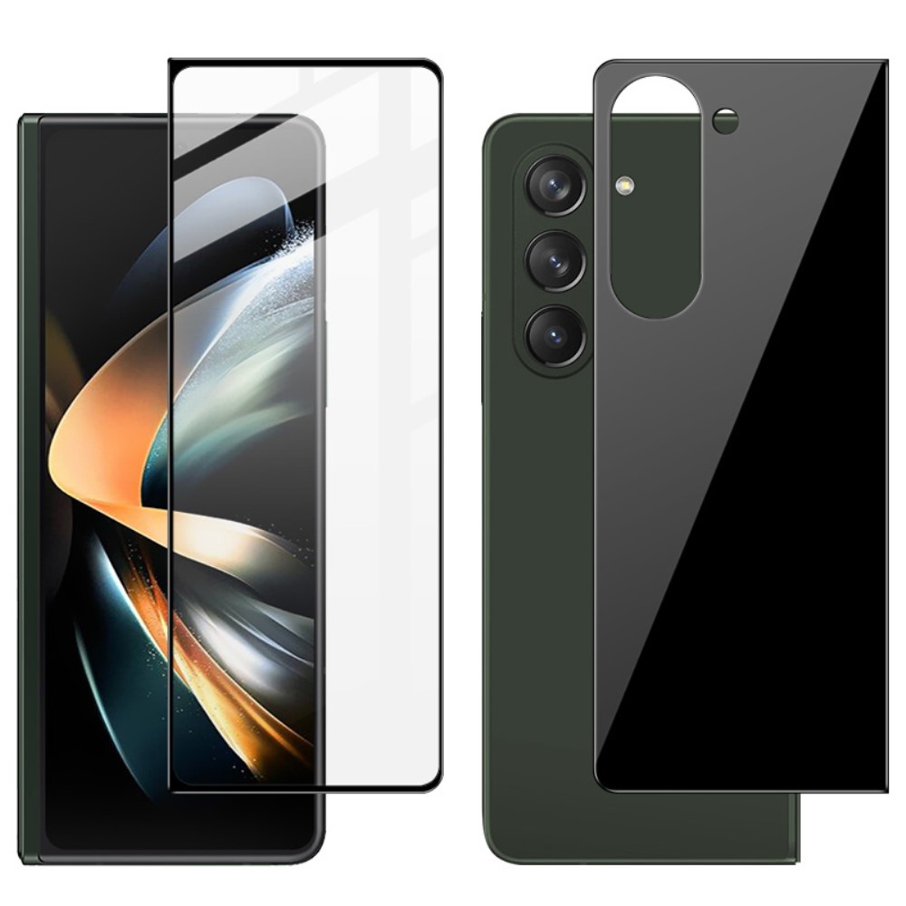IMAK IMAK Galaxy Z Fold 5 Skärmskydd Front/Bak Härdat Glas Svart
