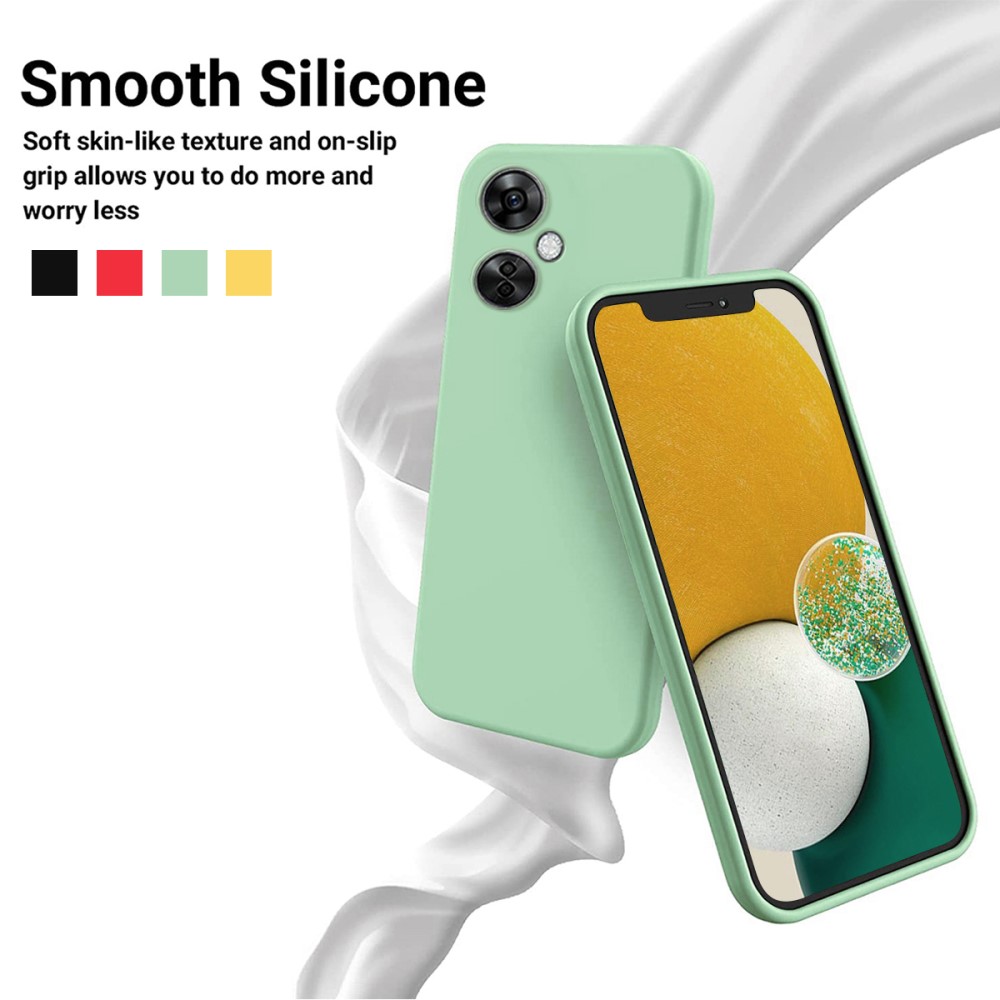  OnePlus Nord CE 3 Lite 5G Skal Liquid Silikon Grön