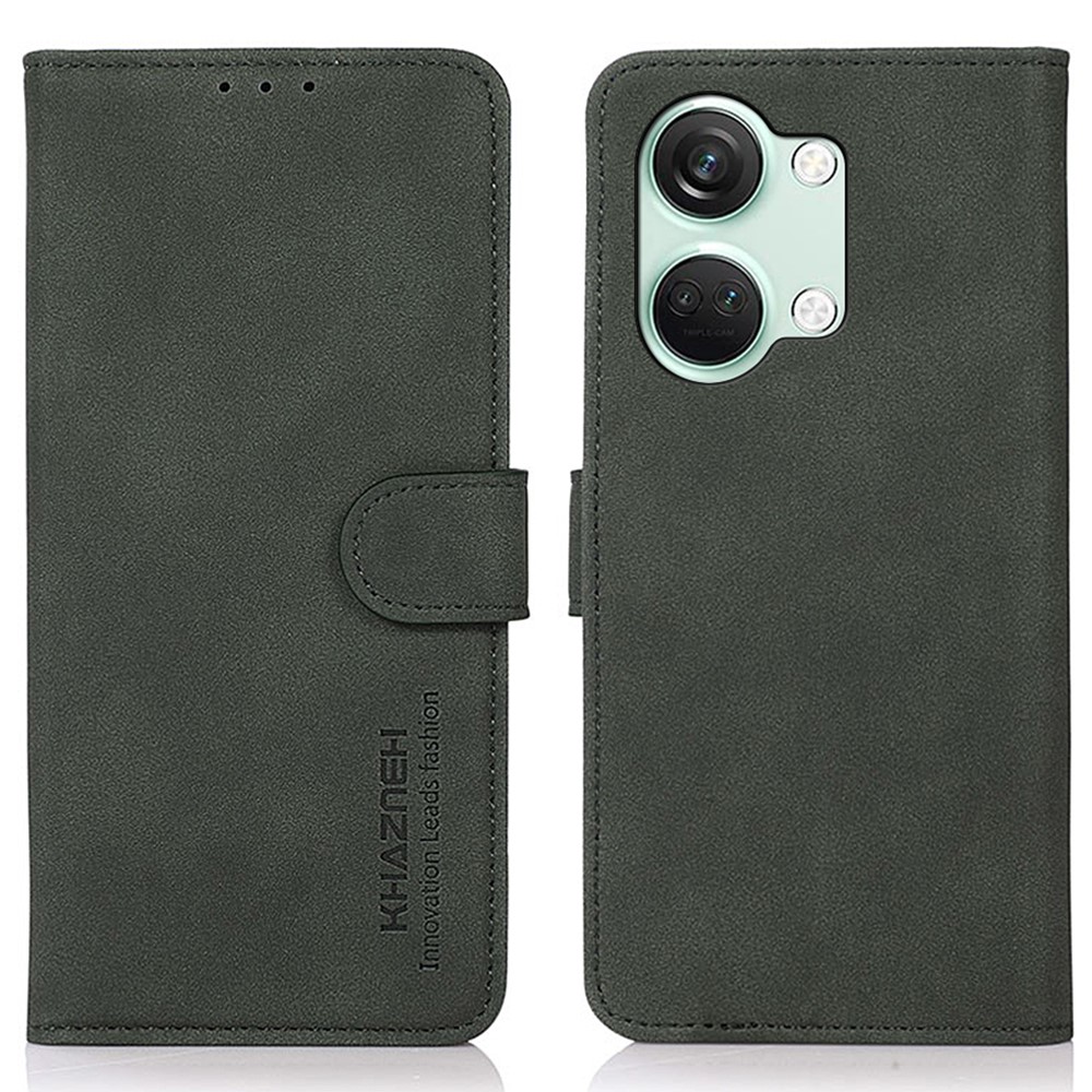 KHAZNEH KHAZNEH OnePlus Nord 3 5G Fodral Retro Läder Grön