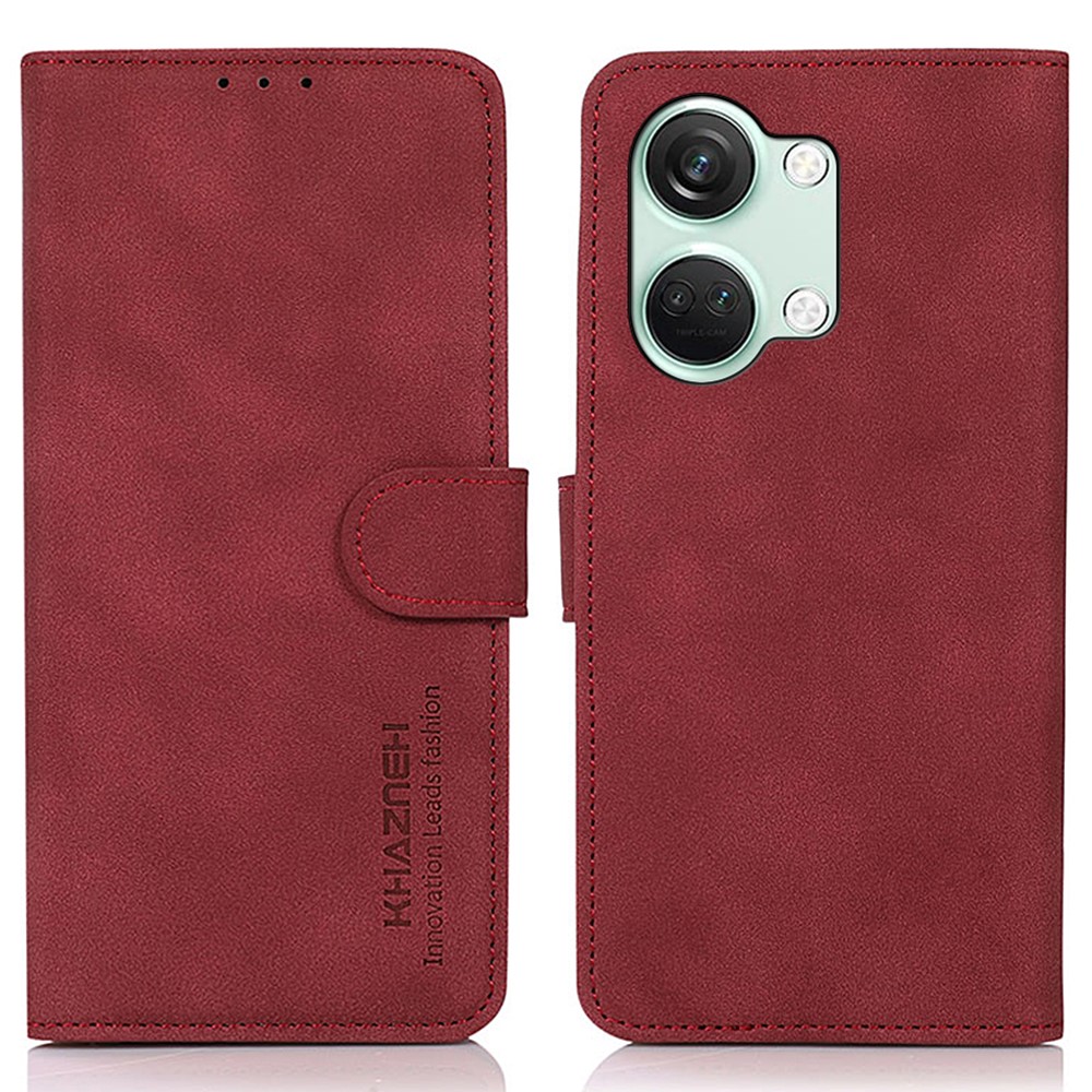 KHAZNEH KHAZNEH OnePlus Nord 3 5G Fodral Retro Läder Röd