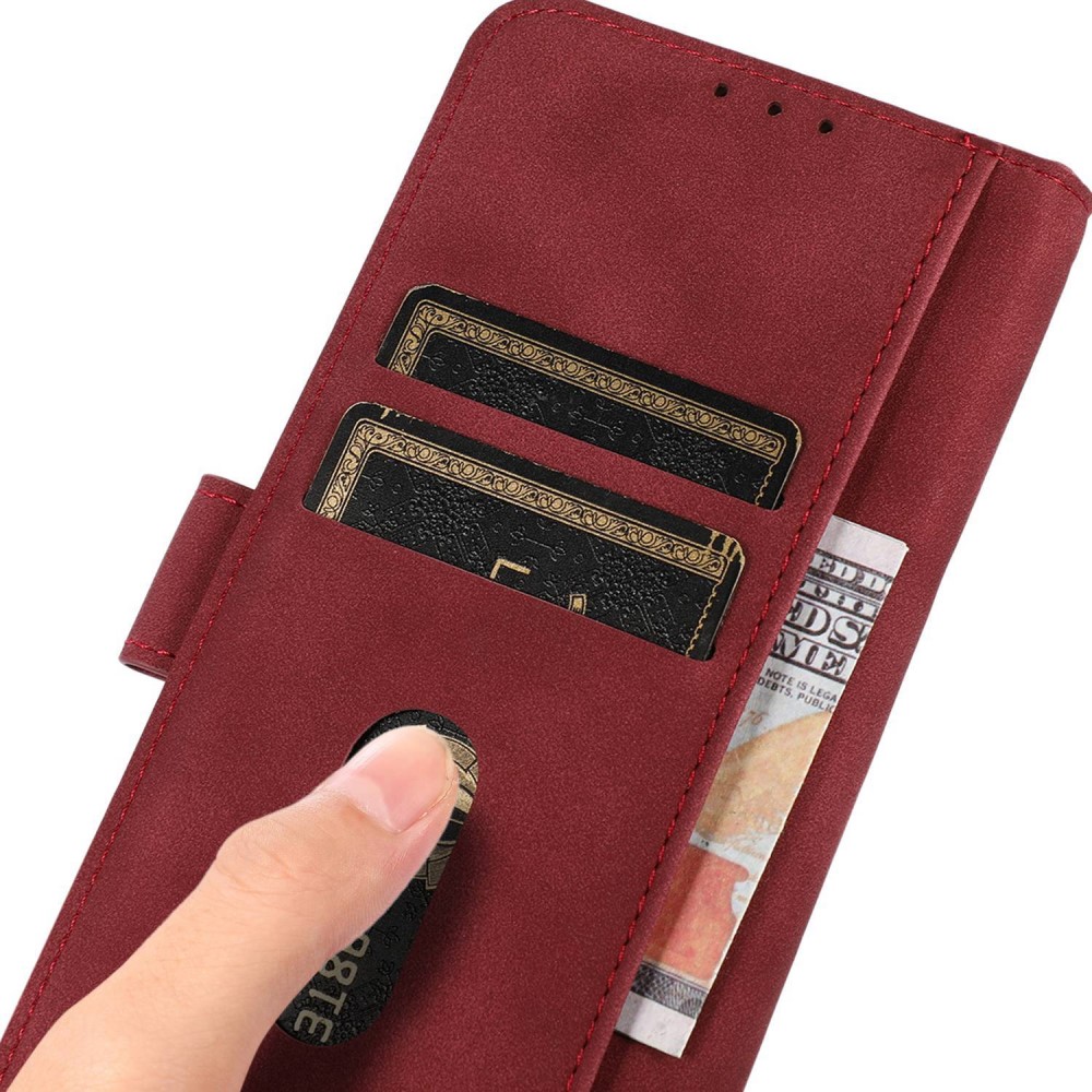 KHAZNEH KHAZNEH OnePlus Nord 3 5G Fodral Retro Läder Röd