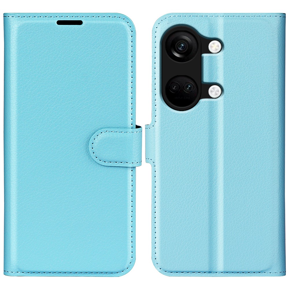  OnePlus Nord 3 5G Fodral Litchi Textur Ljus Blå