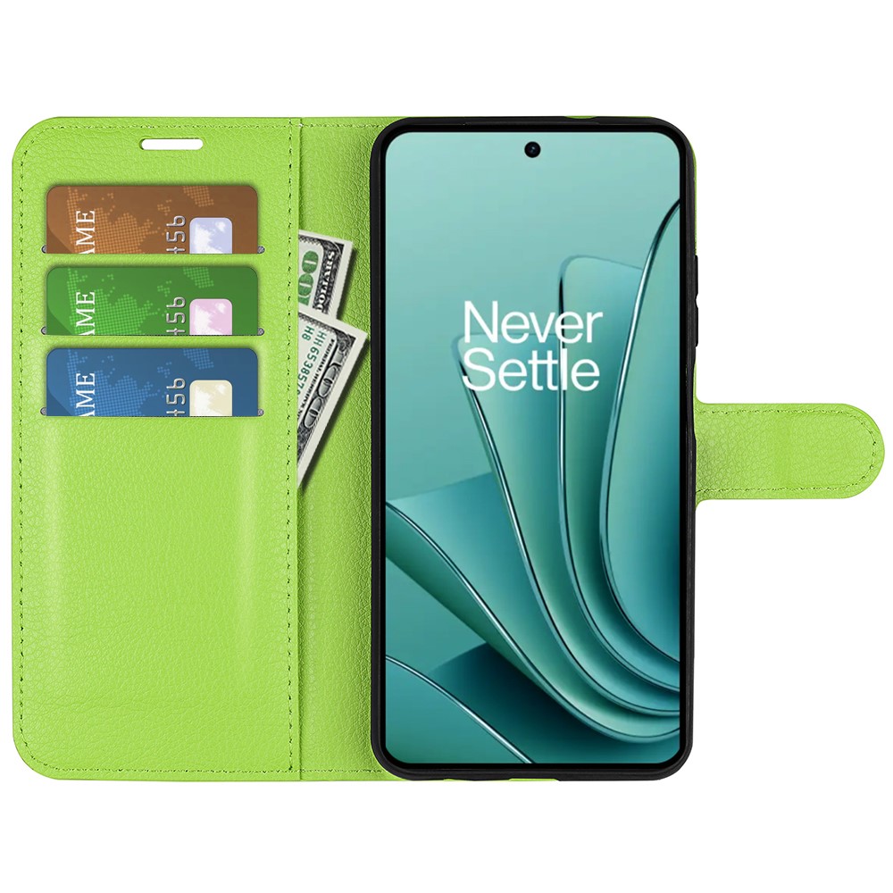  OnePlus Nord 3 5G Fodral Litchi Textur Grön