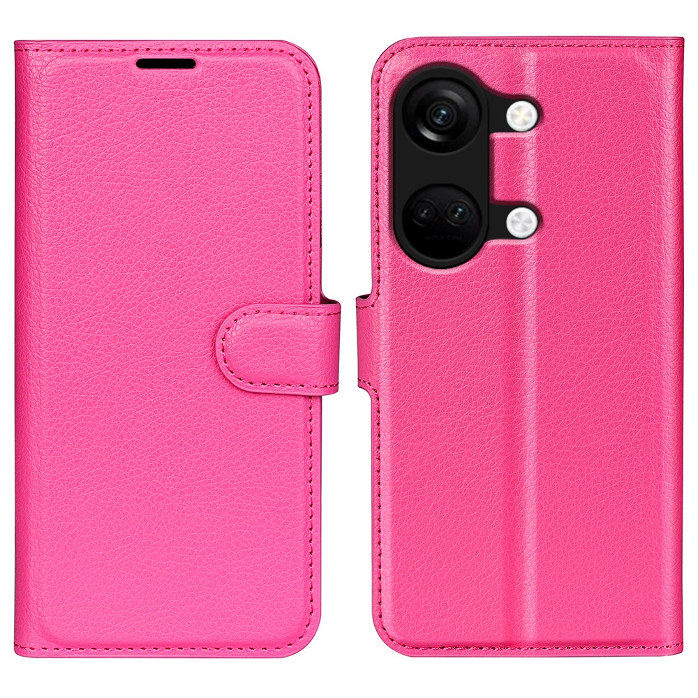  OnePlus Nord 3 5G Fodral Litchi Textur Rosa