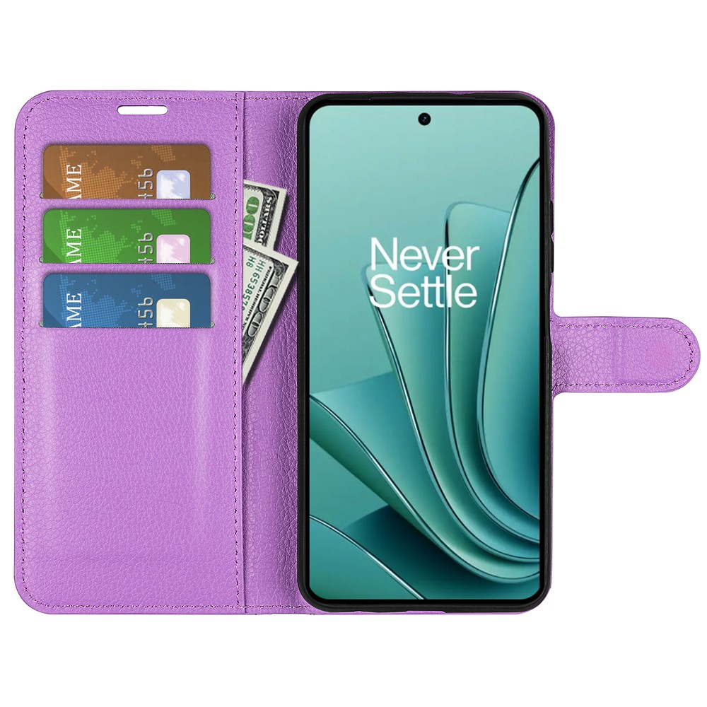  OnePlus Nord 3 5G Fodral Litchi Textur Lila