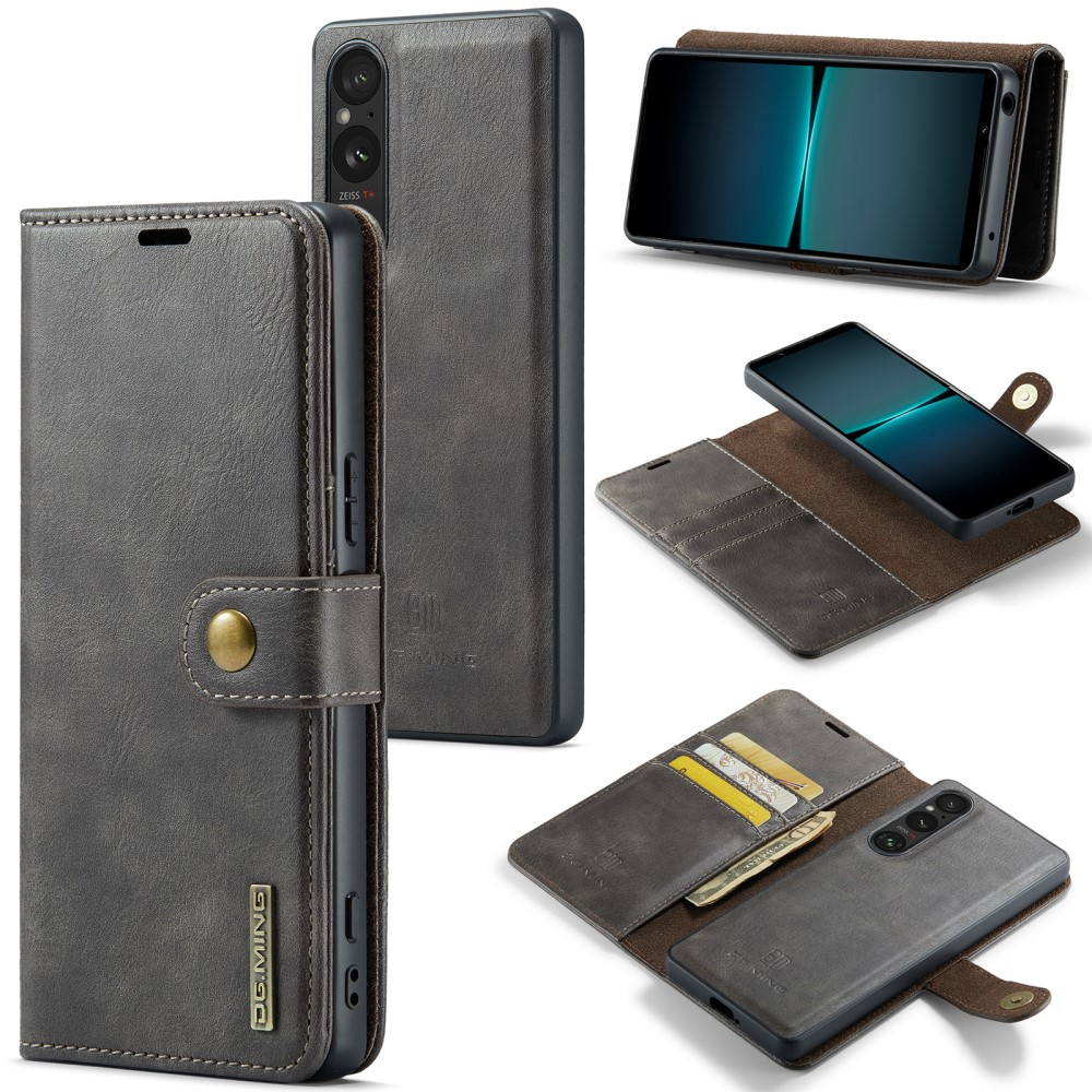 DG.MING DG.MING Sony Xperia 1 V 2in1 Magnet Fodral / Skal Grå
