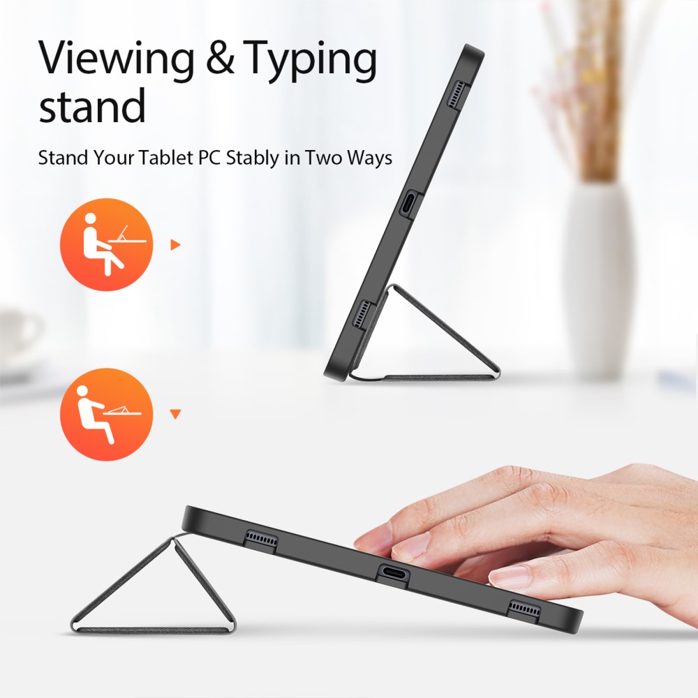 DUX DUCIS DUX DUCIS Galaxy Tab S9 Plus Fodral DOMO Tri-Fold Svart