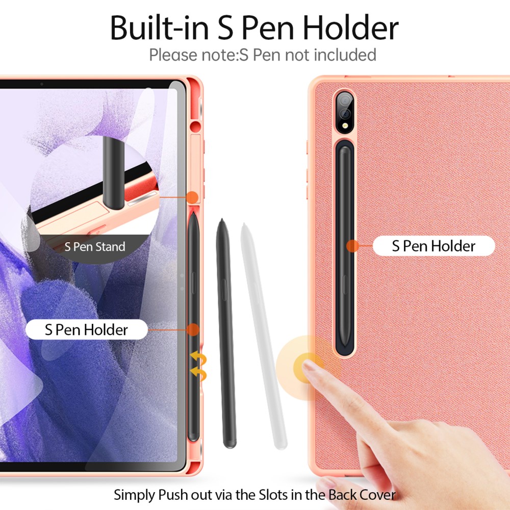 DUX DUCIS DUX DUCIS Galaxy Tab S9 Plus Fodral DOMO Tri-Fold Roséguld