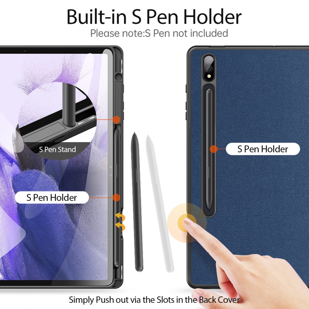 DUX DUCIS DUX DUCIS Galaxy Tab S9 Plus Fodral DOMO Tri-Fold Blå