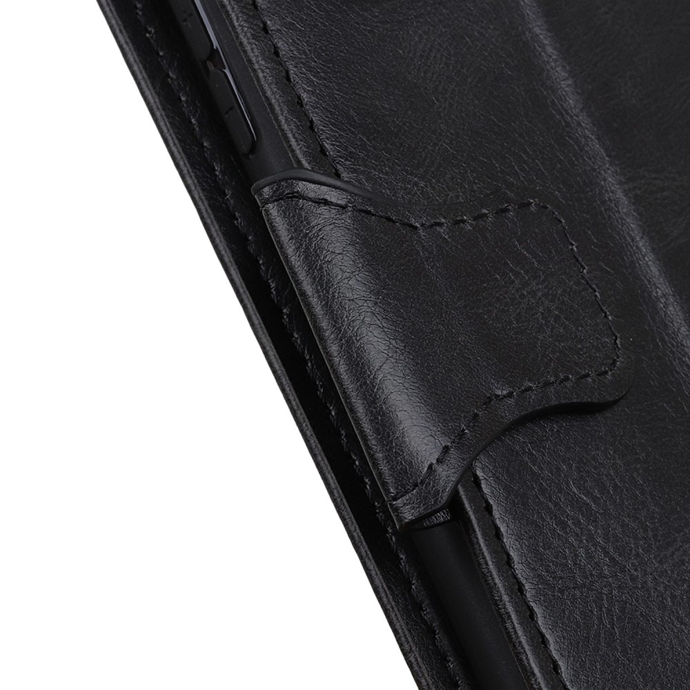  iPhone 15 Fodral Crazy Horse Folio Svart