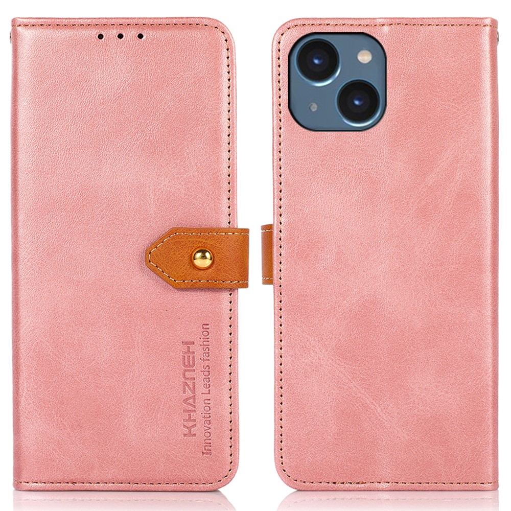 KHAZNEH KHAZNEH iPhone 15 Fodral Dual-Color Roséguld