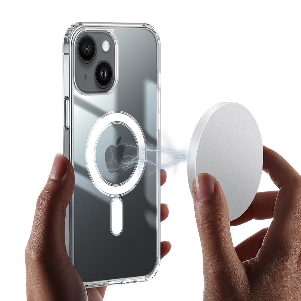  iPhone 15 Skal MagSafe Akryl/TPU Transparent