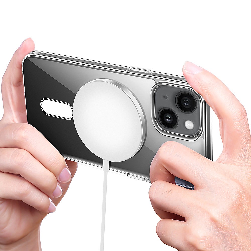  iPhone 15 Skal MagSafe Akryl/TPU Transparent