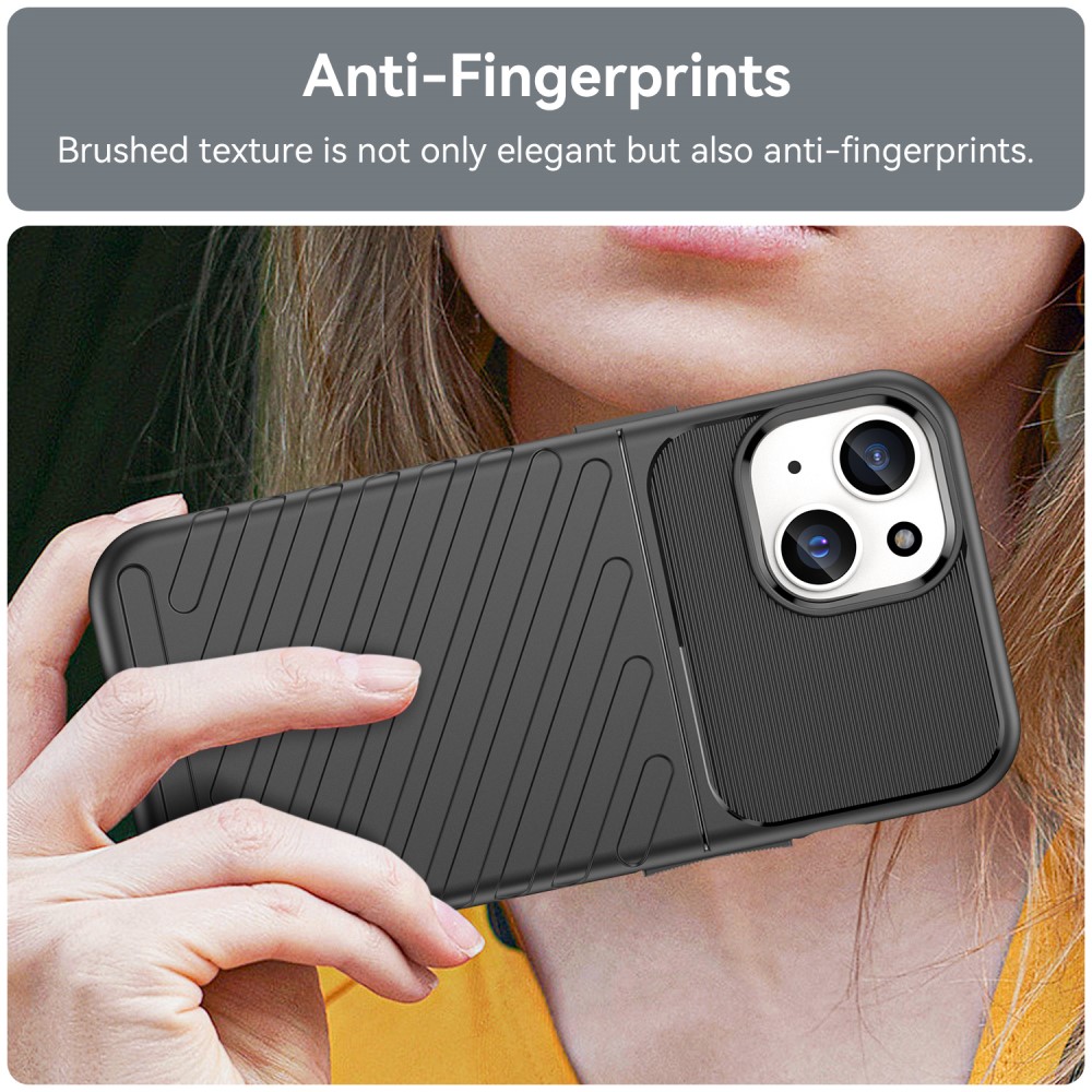  iPhone 15 Skal Twill Textur Svart