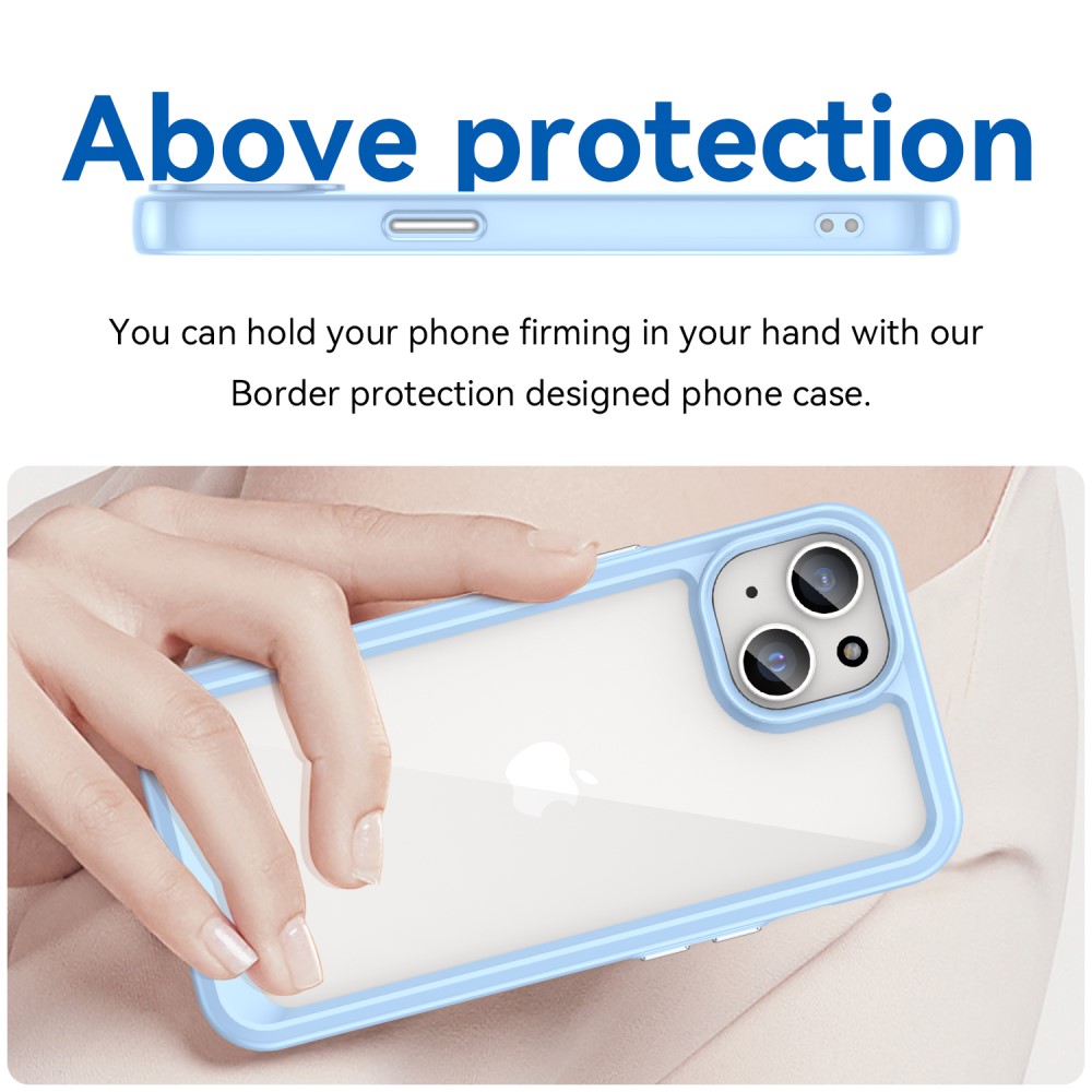  iPhone 15 Skal Akryl/TPU Blå