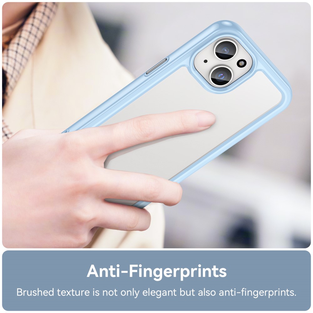  iPhone 15 Skal Akryl/TPU Blå