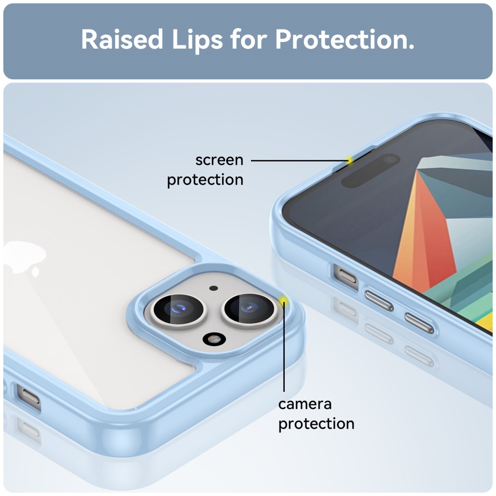  iPhone 15 Skal Akryl/TPU Blå