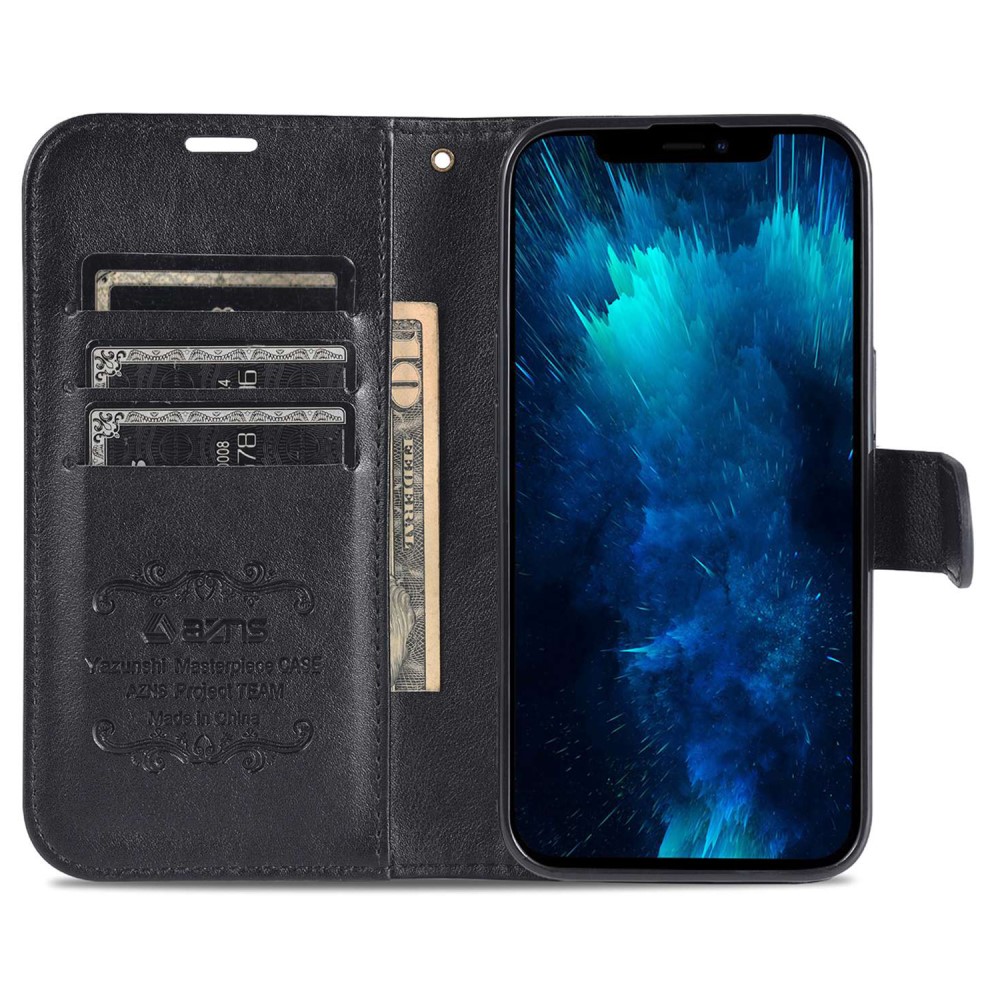 AZNS AZNS iPhone 15 Fodral Läder Svart