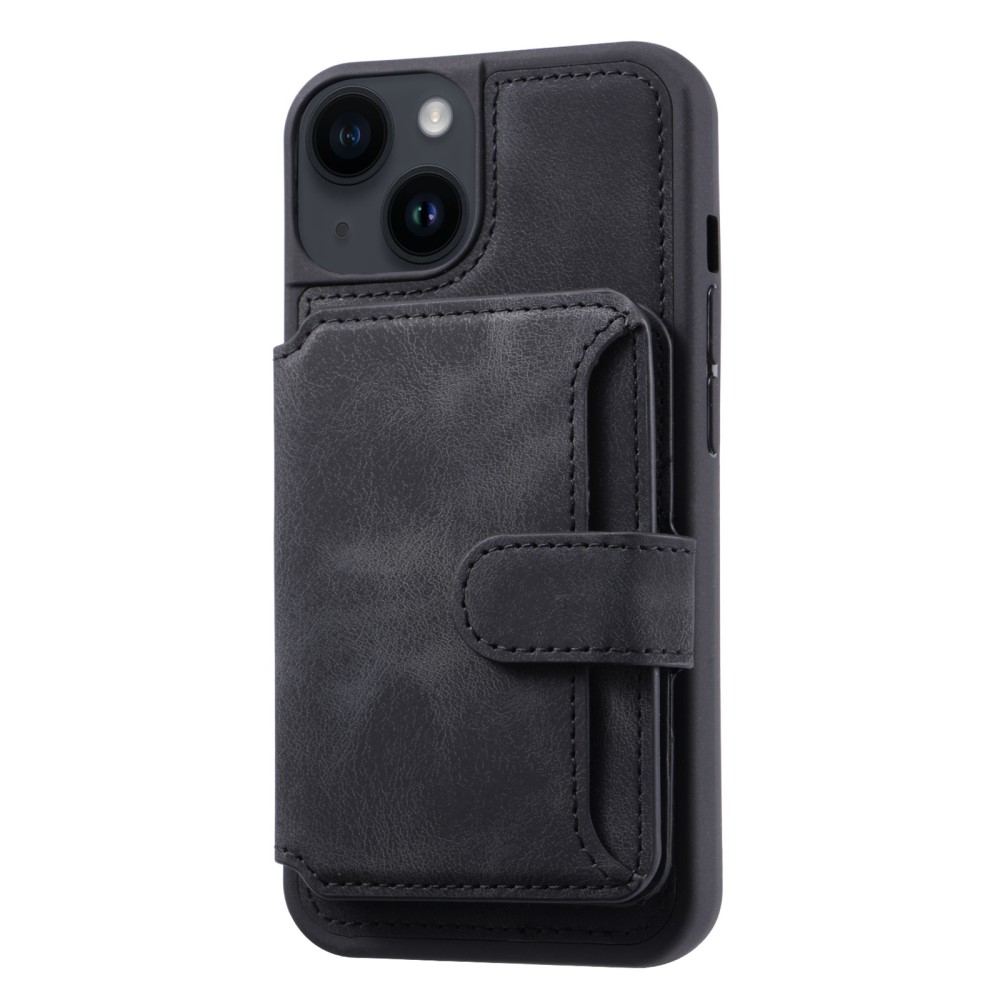  iPhone 15 Skal RFID Med Plånboksfunktion Svart
