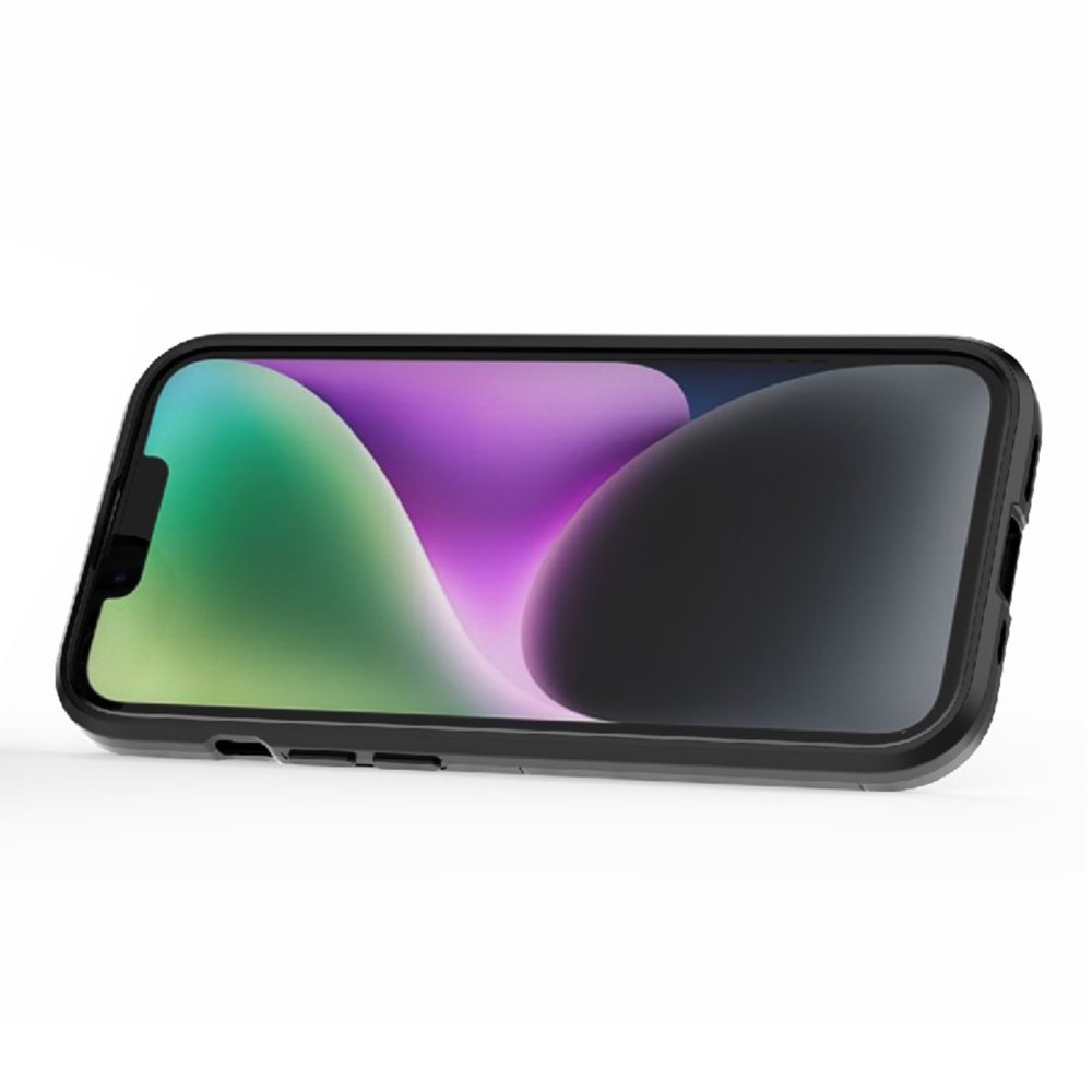  iPhone 15 Skal Hybrid Armor Ring Svart