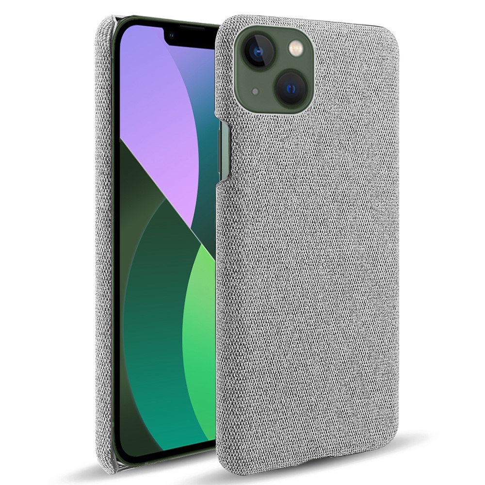  iPhone 15 Skal Tygbelagt Ljus Grå
