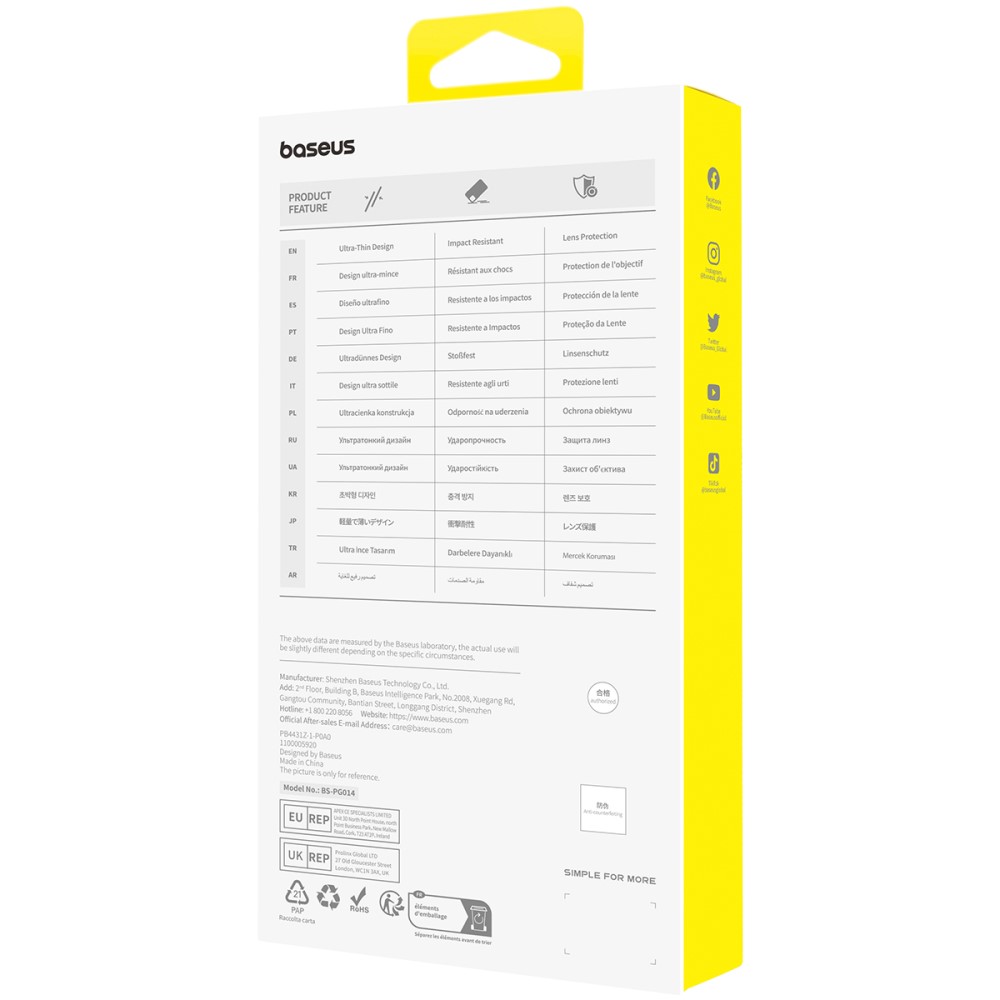 BASEUS BASEUS iPhone 15 Skal Lucent Series Transparent