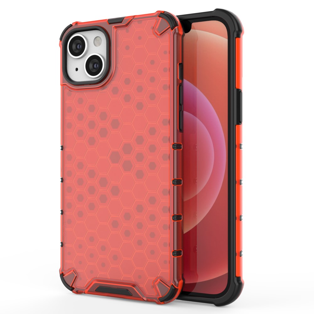  iPhone 15 Skal Honeycomb Shockproof Röd